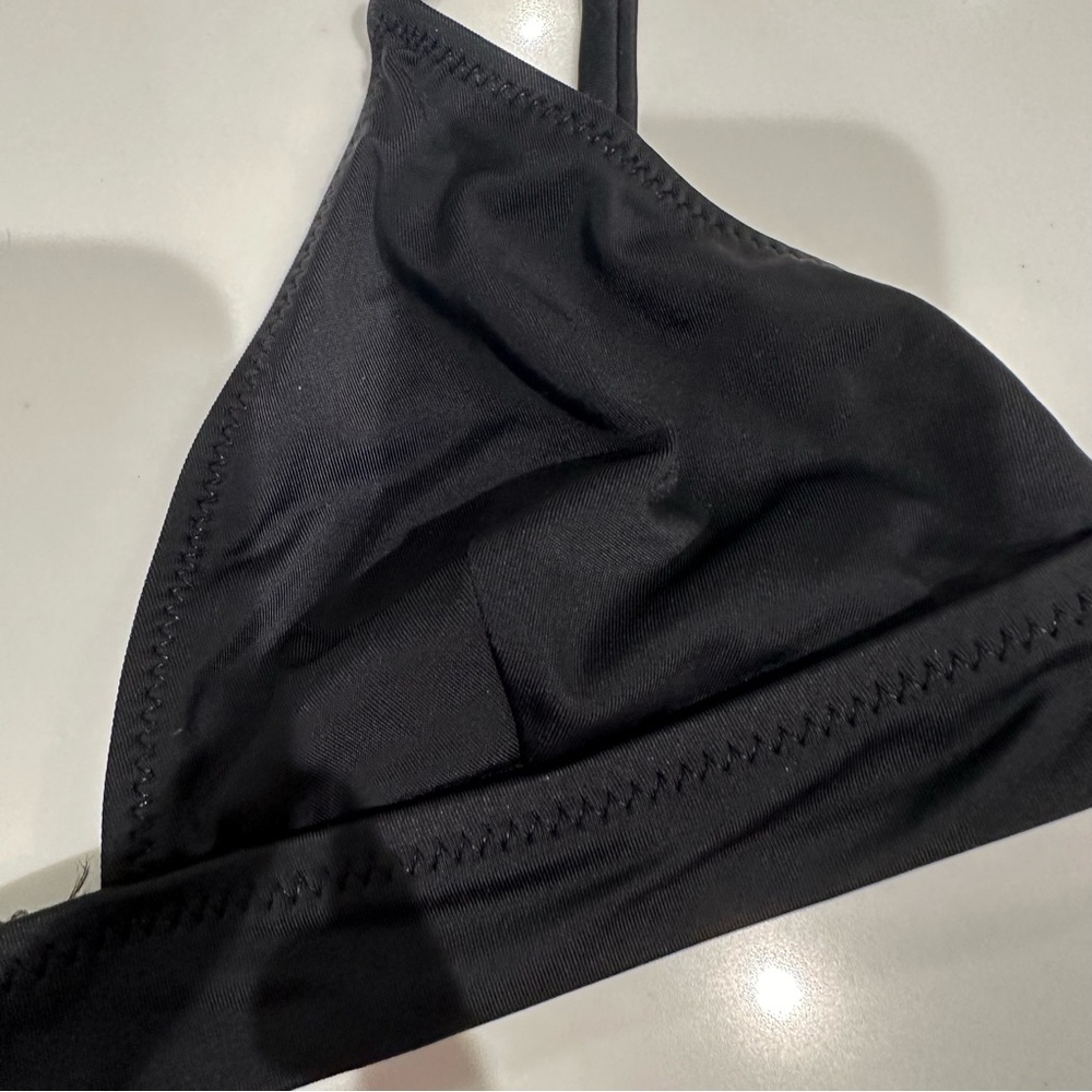 Solid And Striped Bikini Top - image 3